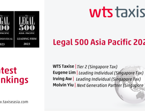 Legal 500 Asia Pacific promotes WTS Taxise to Tier 2; Co-Founding Partners as Leading Tax Individuals