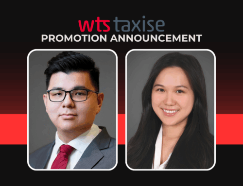 Taxise Asia LLC Promotes Benedict Teow to Associate Principal and Yeo Mei to Senior Associate