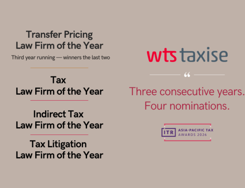 Taxise Asia Shortlisted for Four Categories at ITR Asia Pacific Awards 2026